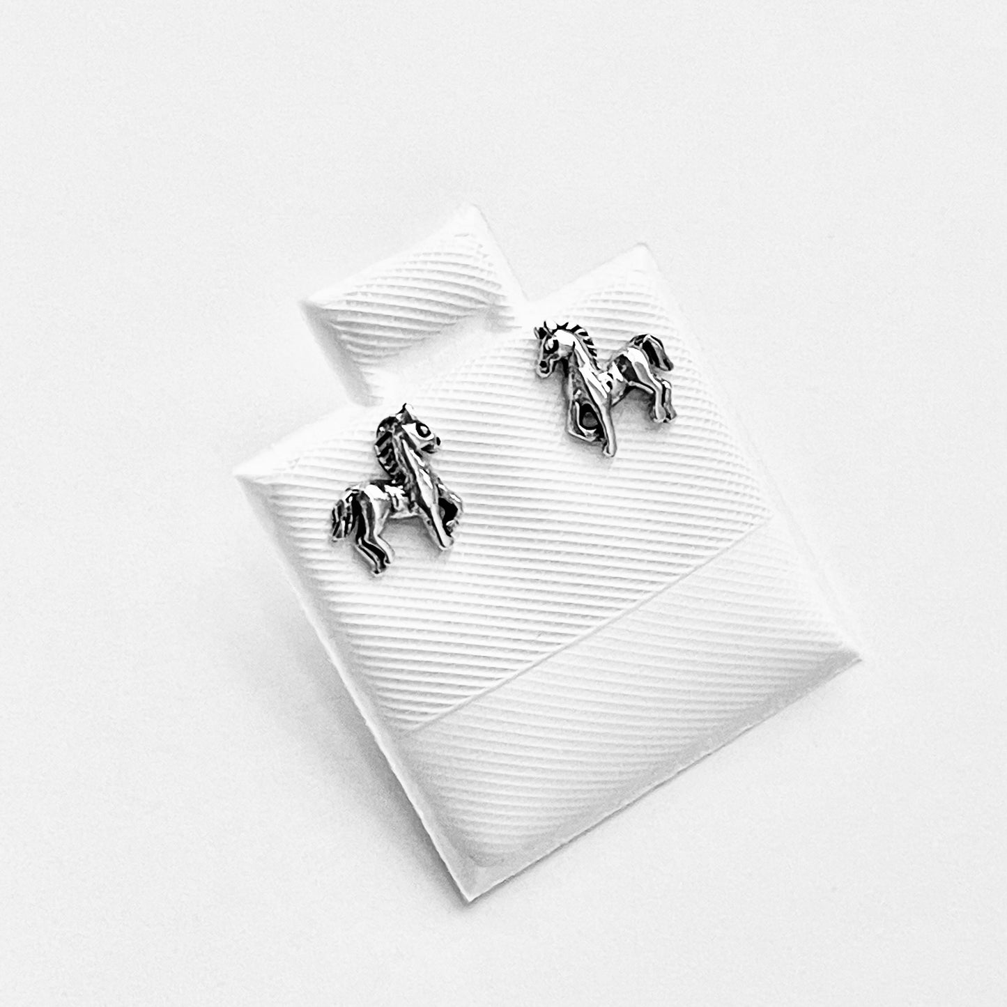 925 Sterling Silver Tiny Horse Stud Earrings | Animal & Horse Jewelry