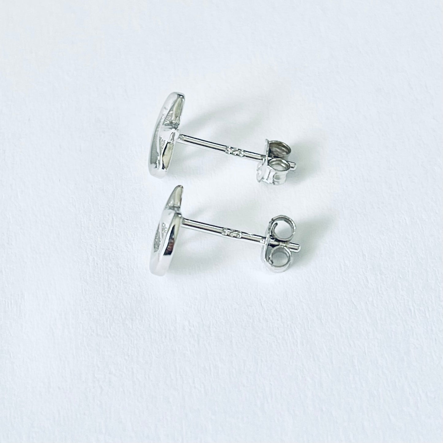 Sterling Silver Moon and Star Earring, Dainty Celestial Silver earring