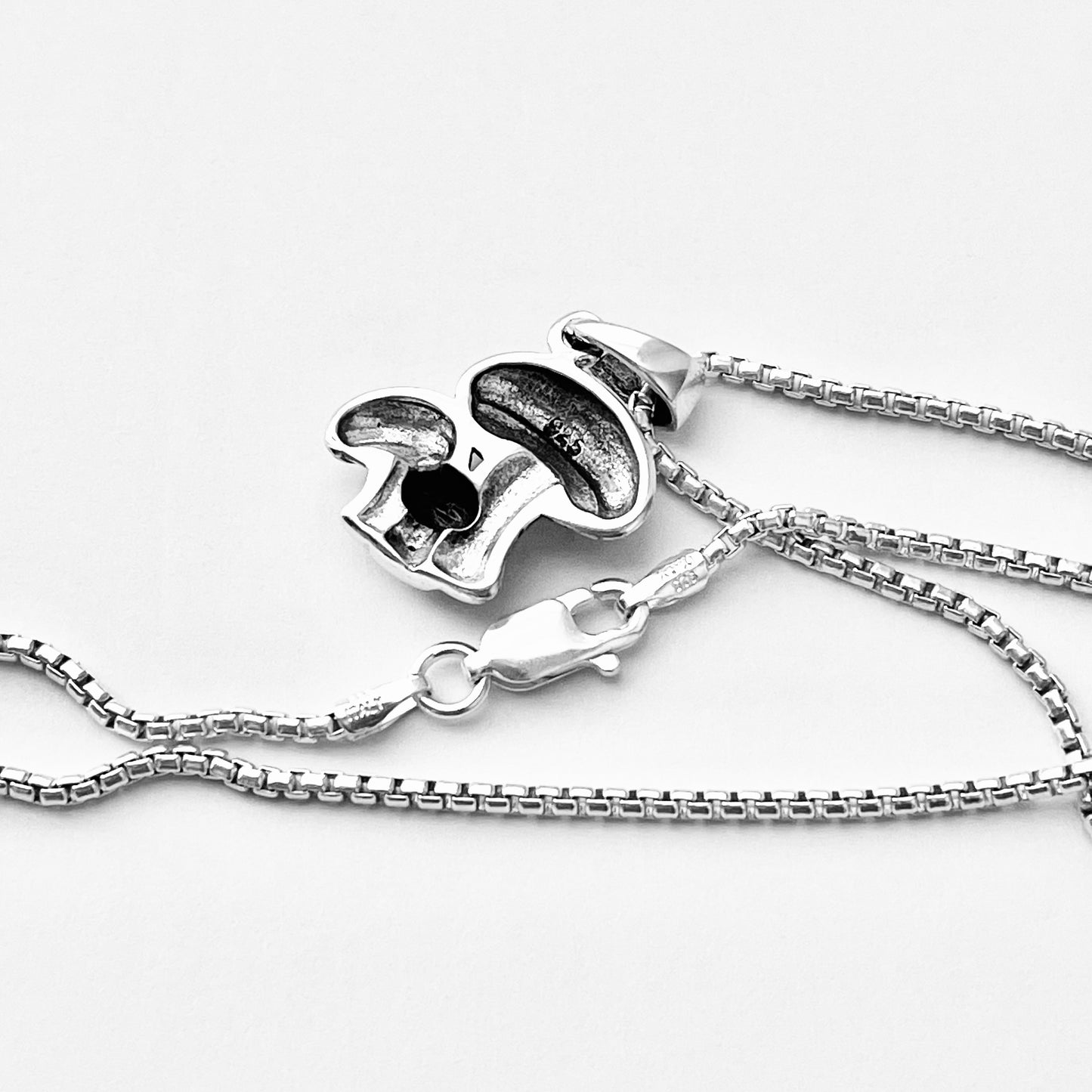925 Sterling Silver Family of Three Mushroom Necklace | Plant & Fungus Inspired Jewelry
