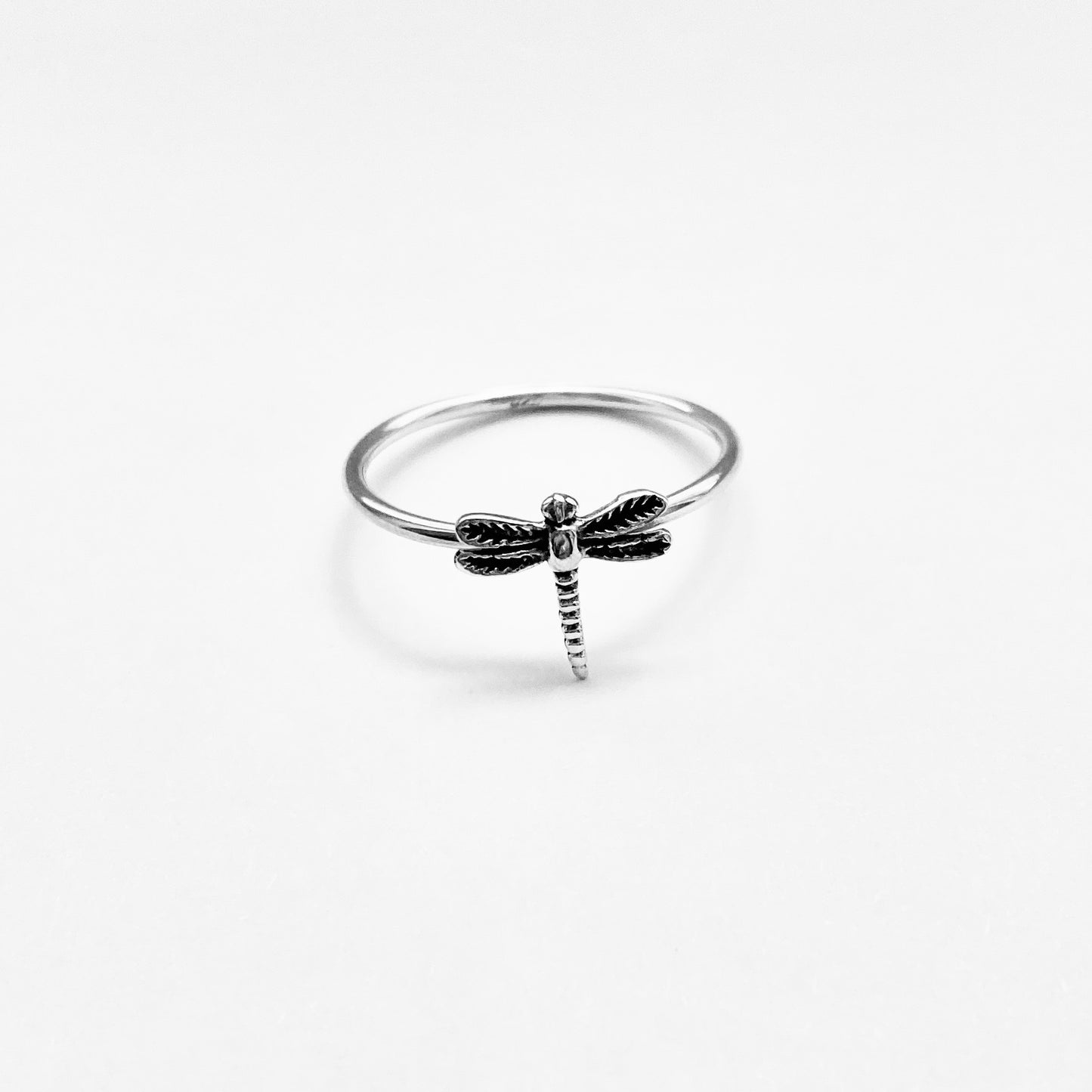 Sterling Silver Dainty Little Delicate Dragonfly Ring, Spirit Bugs, Silver Rings, Insect Bug