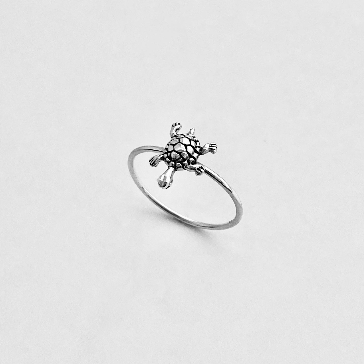 Sterling Silver Baby Turtle Ring | Ocean Beach Jewelry, Sea Animal Rings