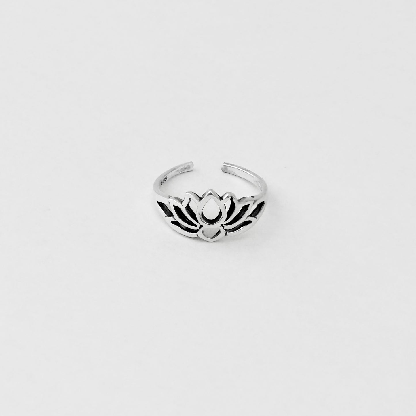 Sterling Silver Lotus Toe Ring, Flower Ring, Silver Rings, Spirit Flowers, Yoga