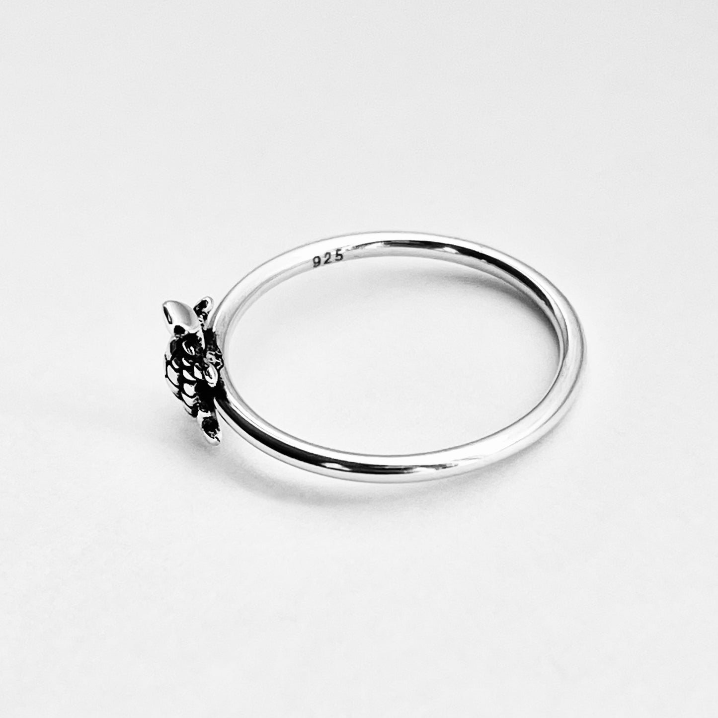 925 Sterling Silver Dainty Turtle Ring | Ocean Beach Sea Animal Silver Rings
