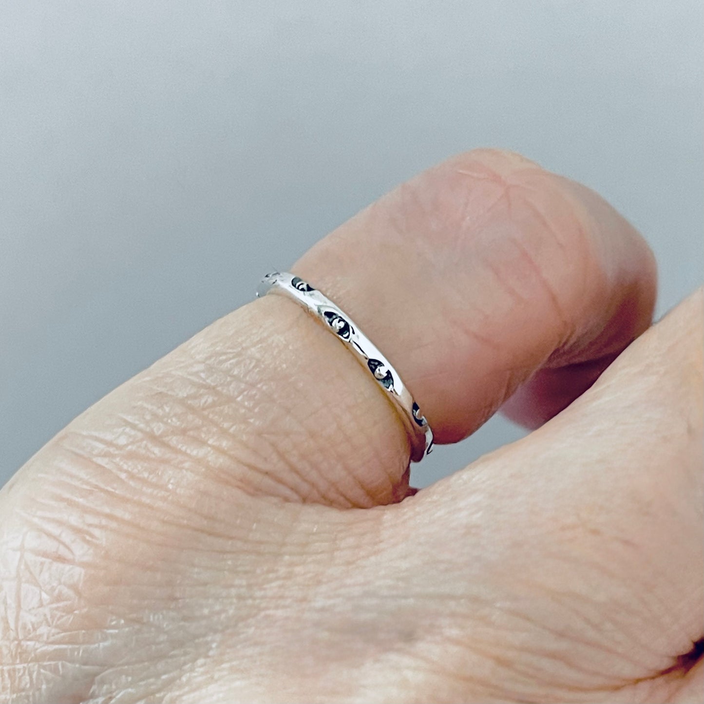 925 Sterling Silver Eternity All Seeing Eye Band Ring | Dainty Little Tiny Evil Eye Silver Rings