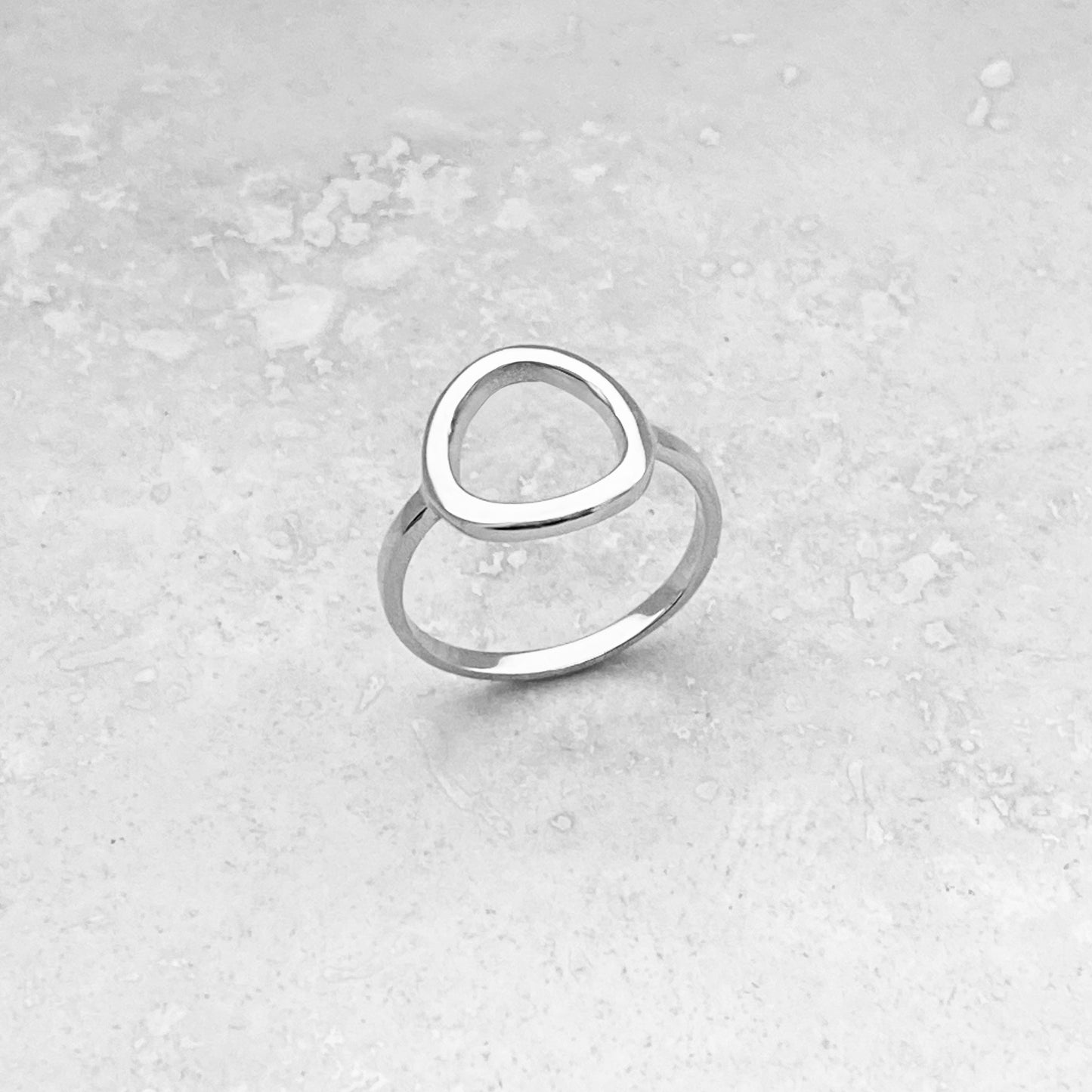 925 Sterling Silver Statement Open Circle Ring | Circle of Life Halo Infinite Rings