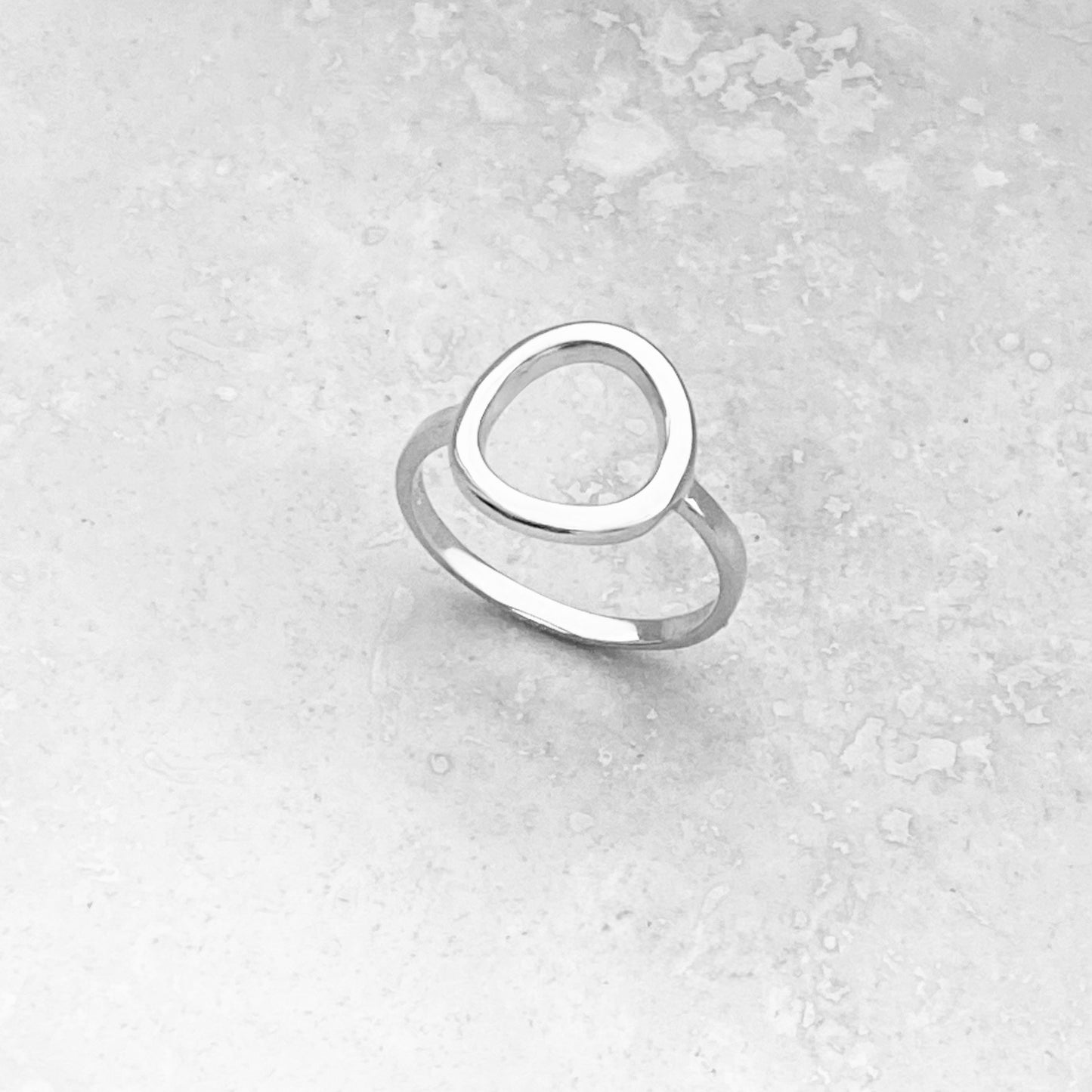 925 Sterling Silver Statement Open Circle Ring | Circle of Life Halo Infinite Rings