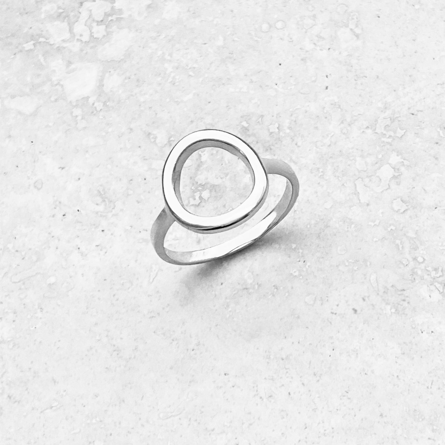 925 Sterling Silver Statement Open Circle Ring | Circle of Life Halo Infinite Rings
