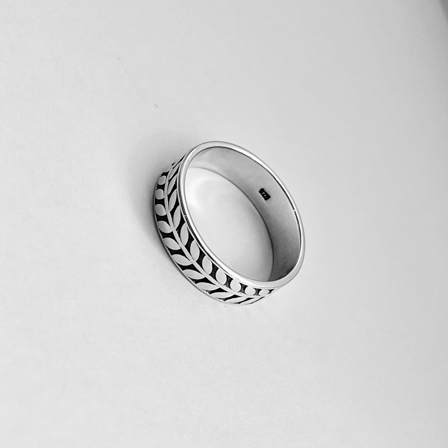 Sterling Silver Unisex Eternity Vines Band, Wedding bands, Tree Branch Ring, Silver Leaves Rings