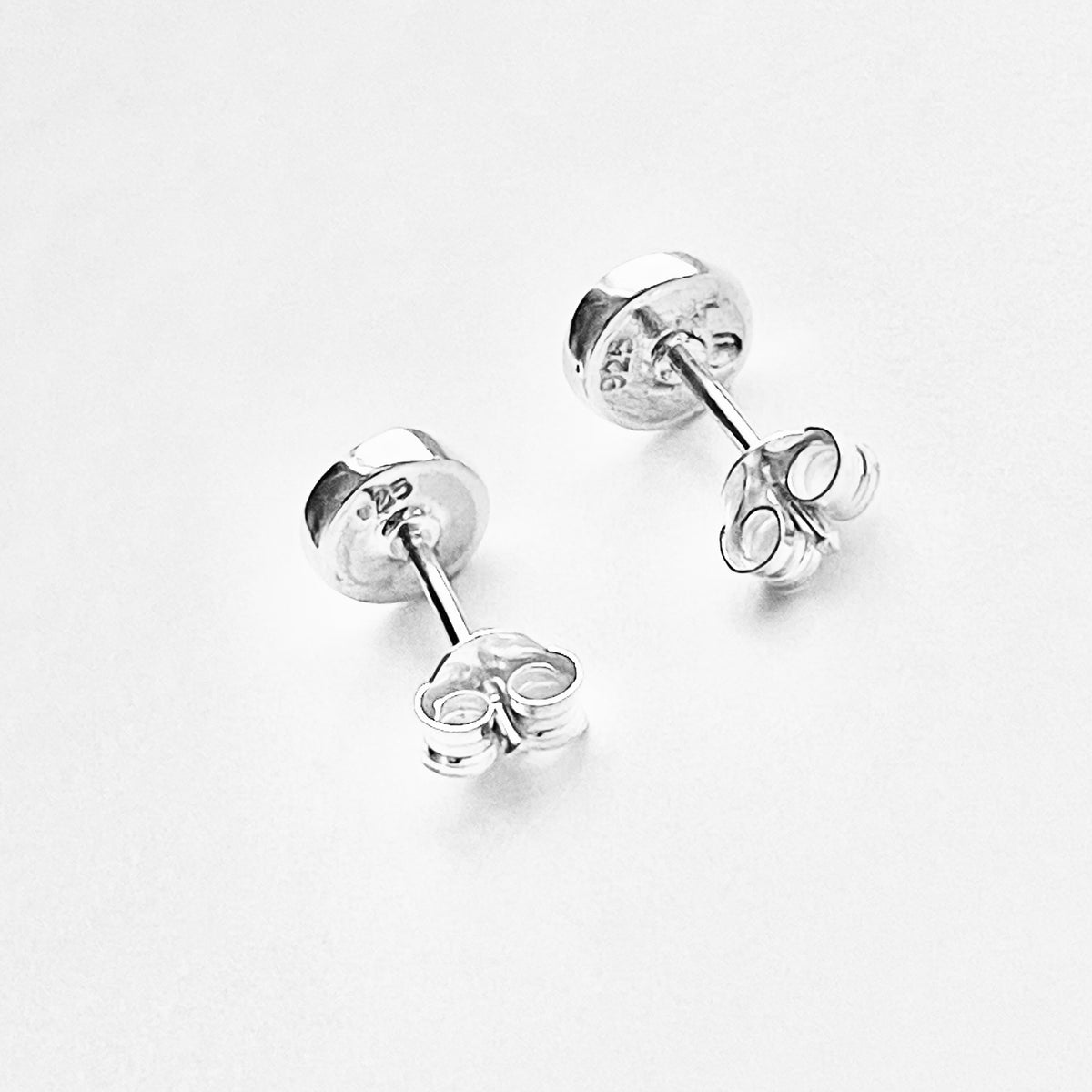 925 Sterling Silver Small Yin and Yang Stud Earrings | Dainty Zen Yoga Silver Earring