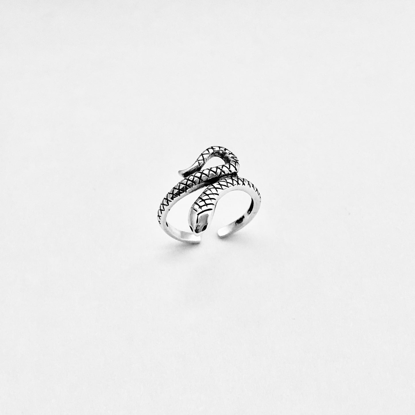 Sterling Silver Snake Toe Ring, Reptile Silver Rings, Animal Ring, Snakes