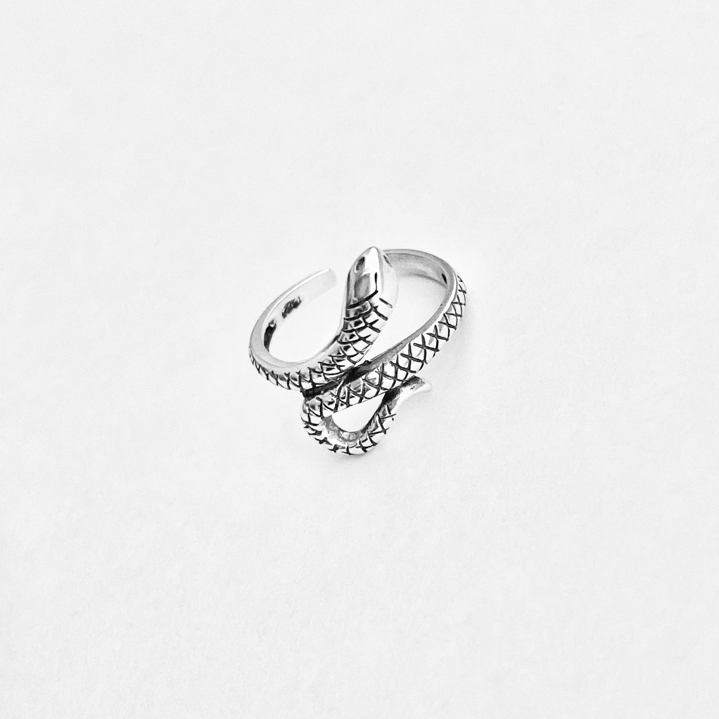 Sterling Silver Snake Toe Ring, Reptile Silver Rings, Animal Ring, Snakes