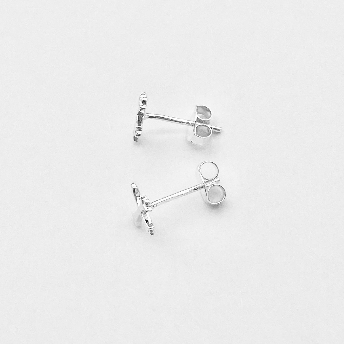 925 Sterling Silver Unisex Cross Stud Earrings | Religious & Protection Earring