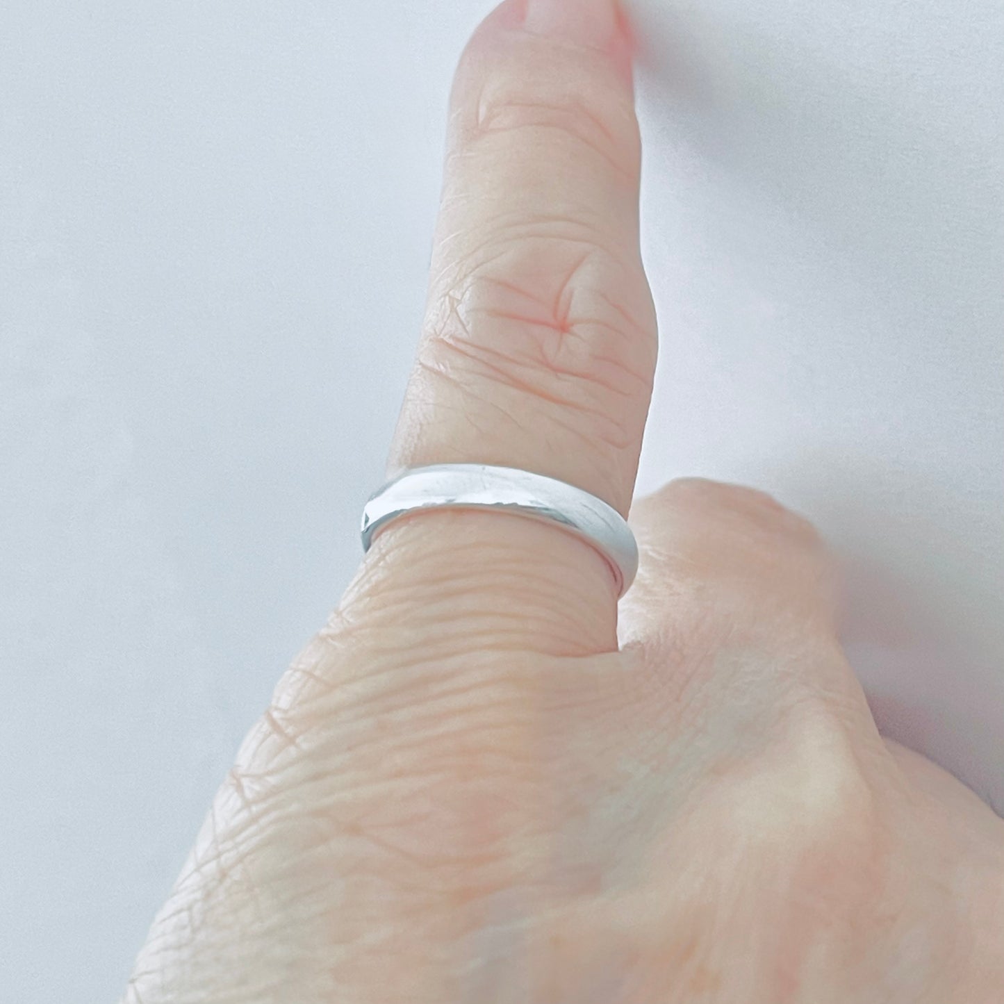 Sterling Silver High Polish Unisex Plain 3mm Wedding Band, Silver Rings, Stackable Bands