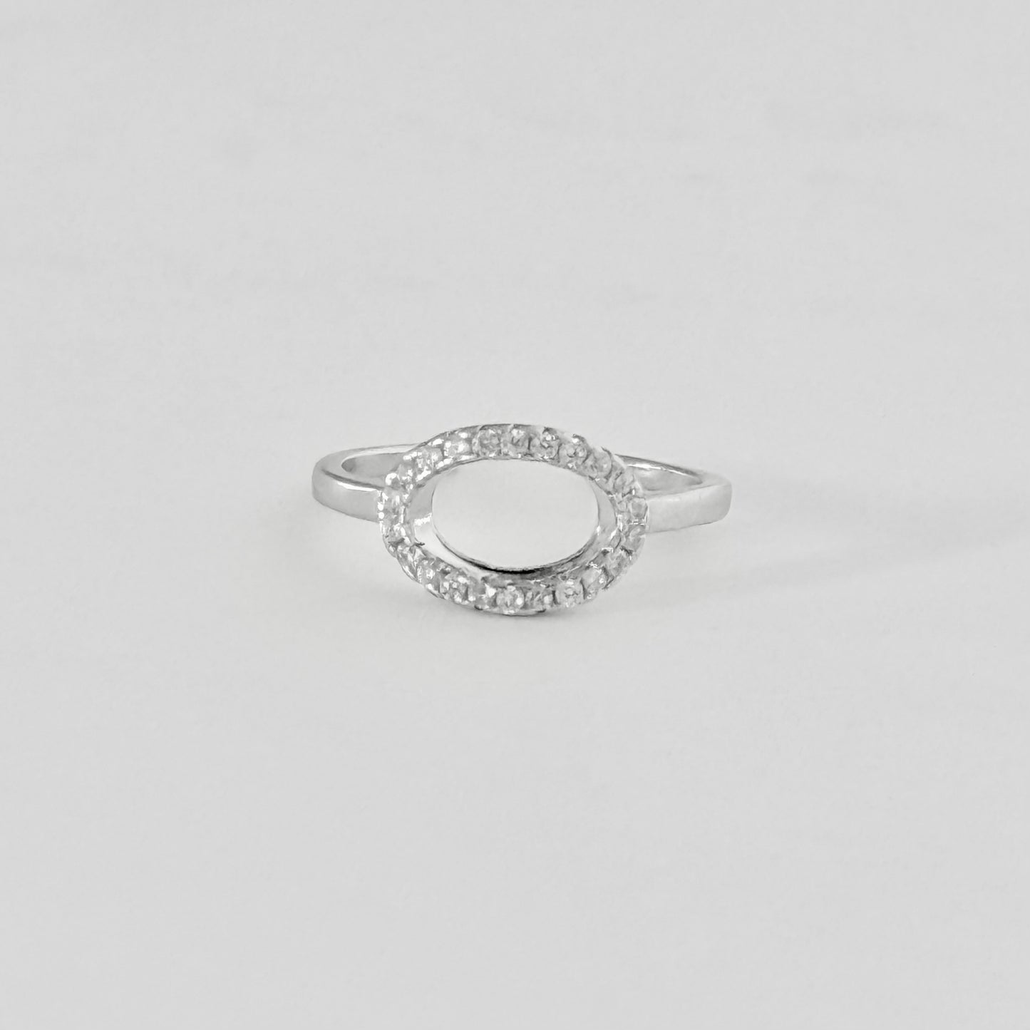 925 Sterling Silver Halo CZ Toe Ring | Dainty Open Circle & Midi Rings