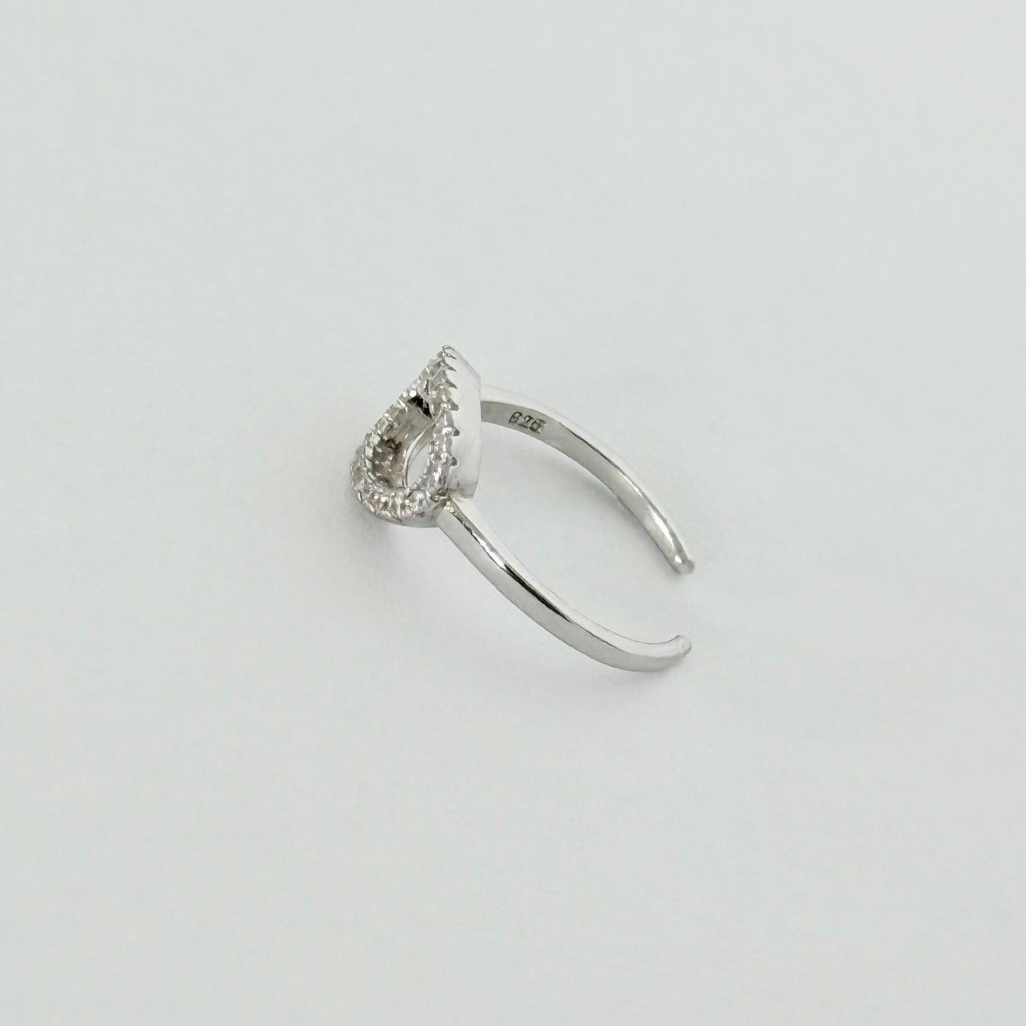 925 Sterling Silver Halo CZ Toe Ring | Dainty Open Circle & Midi Rings
