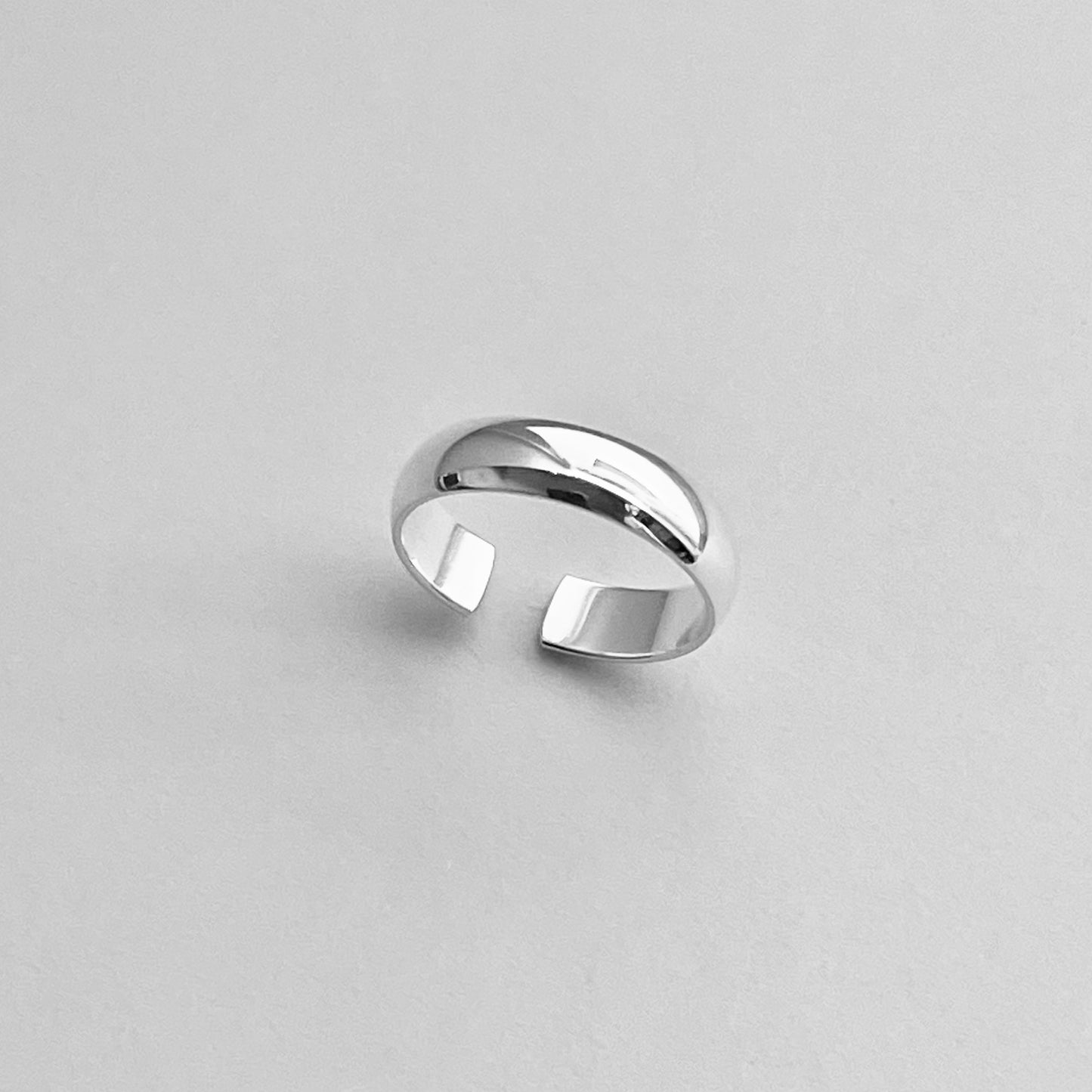 Sterling Silver Plain 4MM Band Toe Ring, Silver Rings