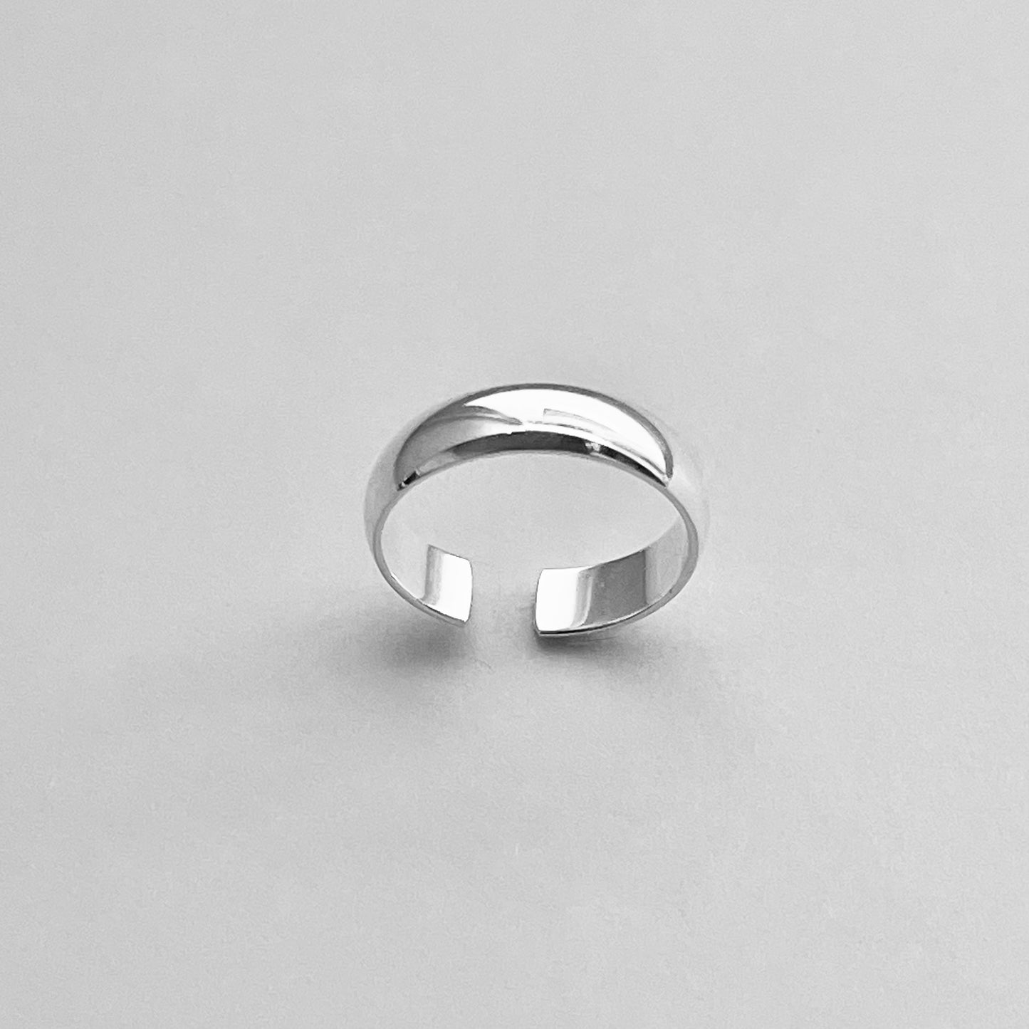 Sterling Silver Plain 4MM Band Toe Ring, Silver Rings