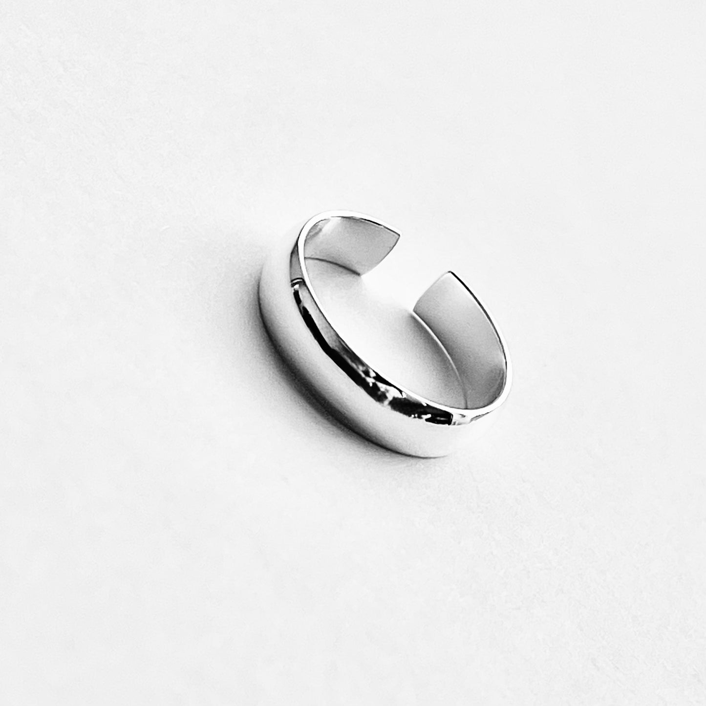925 Sterling Silver Plain 4mm Band Toe Ring | Stackable Midi Bold Silver Rings