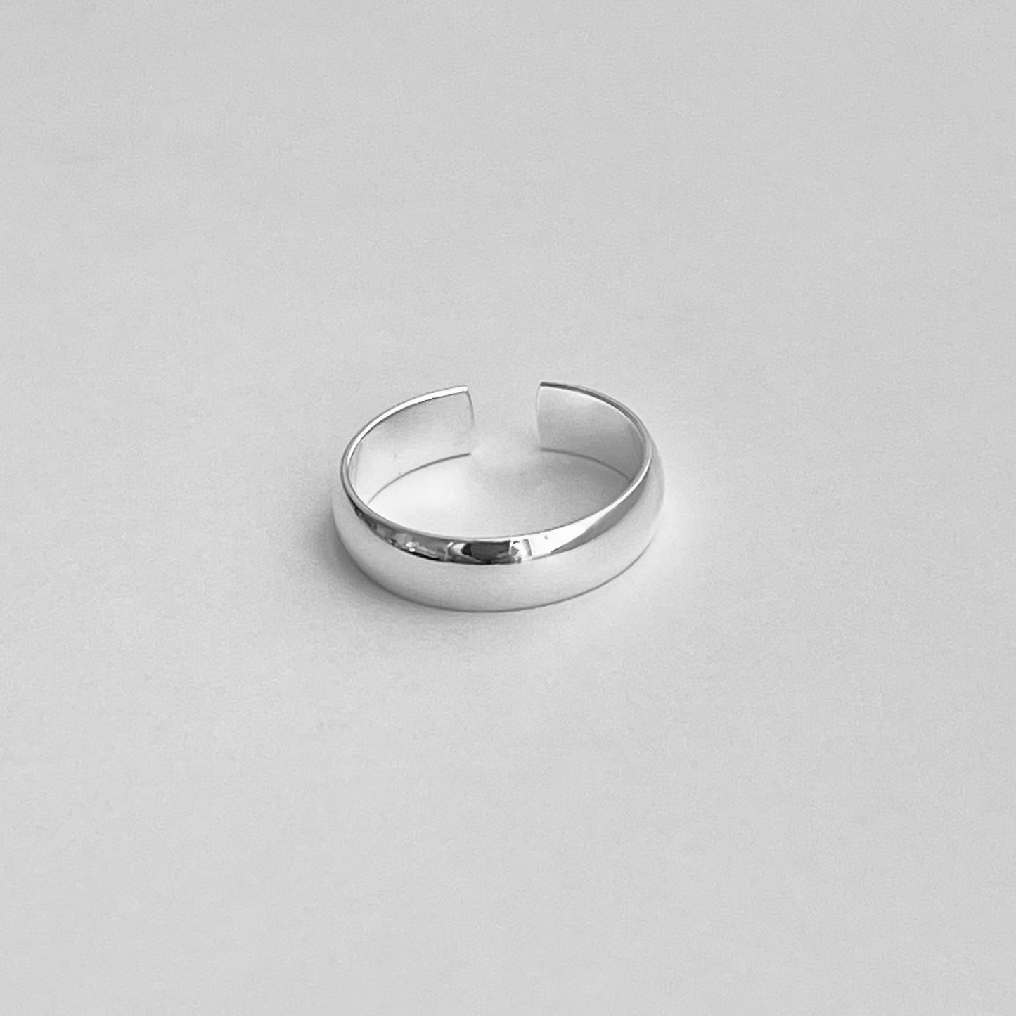 Sterling Silver Plain 4MM Band Toe Ring, Silver Rings