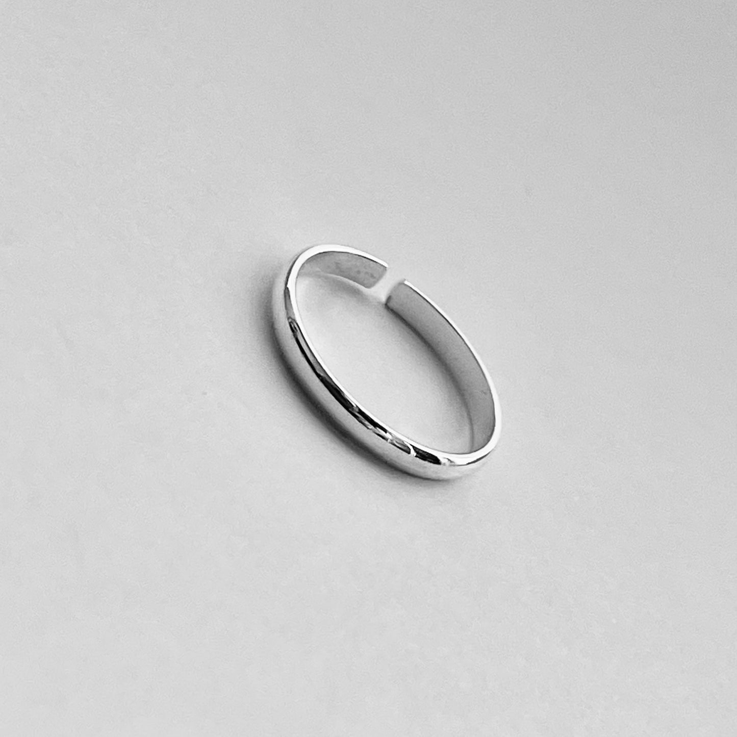 Sterling Silver High Polish Plain 2MM Band Toe Ring, Silver Rings, Silver Bands