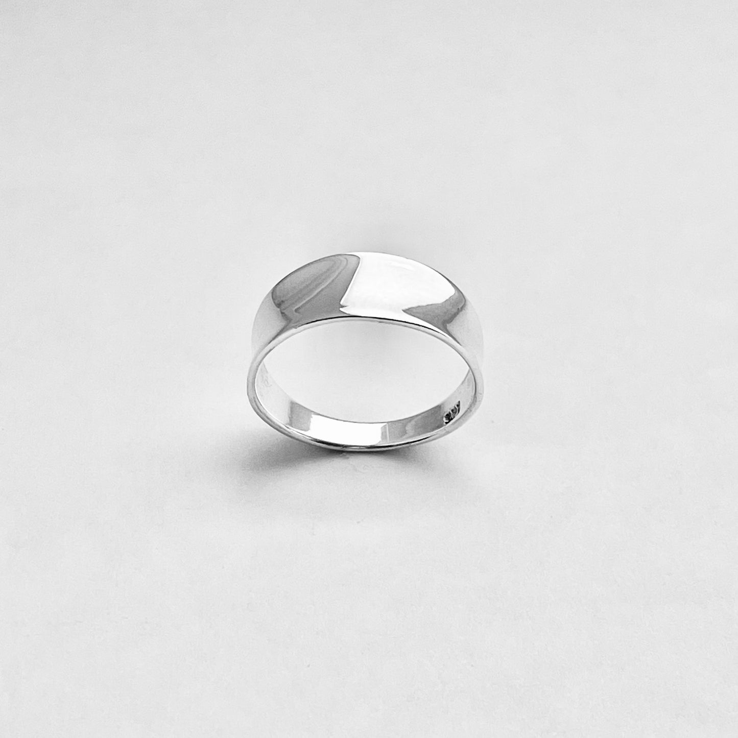 Sterling Silver Unisex Thin Concave Ring, Silver Band, Silver Rings, Wedding Bands