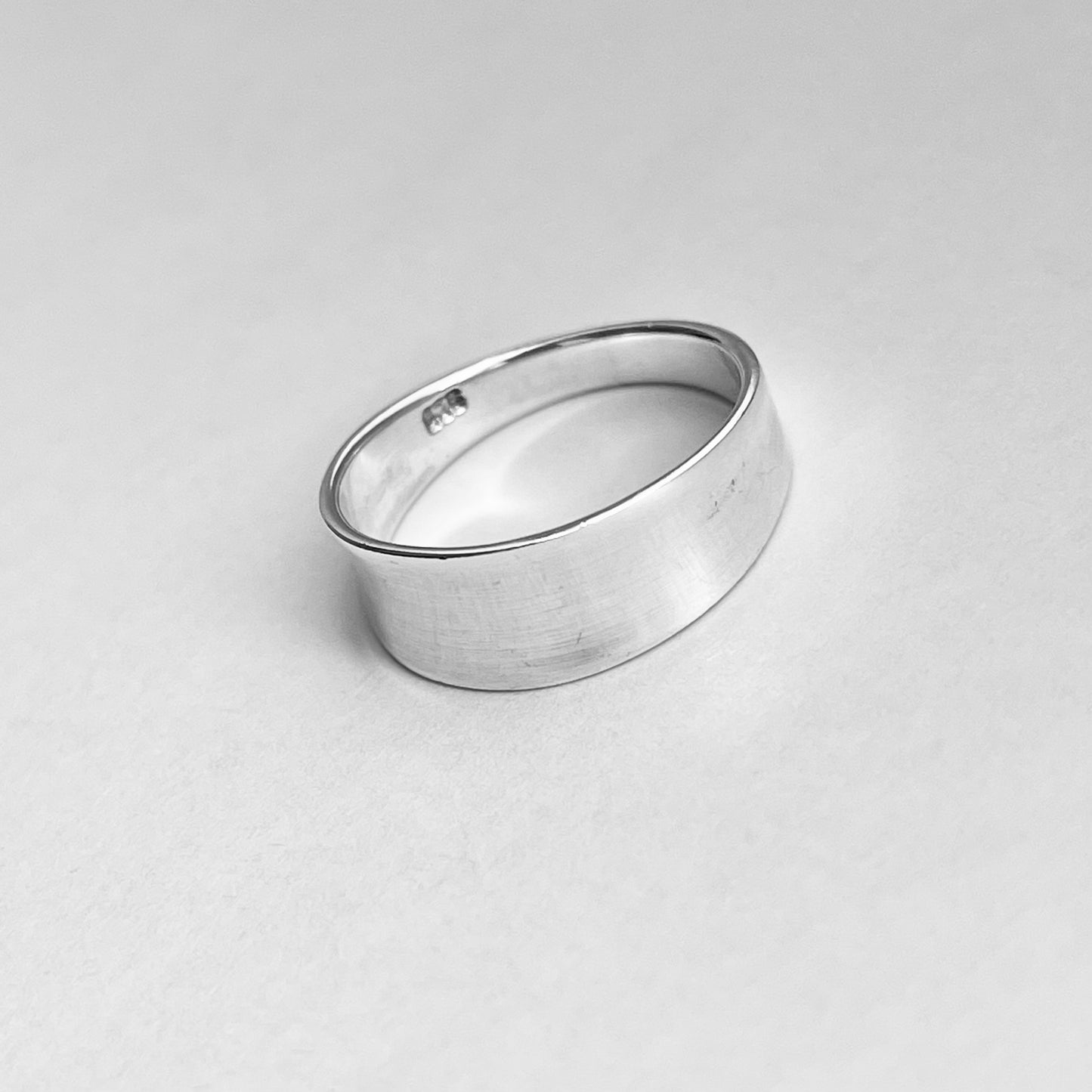 Sterling Silver Unisex Thin Concave Ring, Silver Band, Silver Rings, Wedding Bands