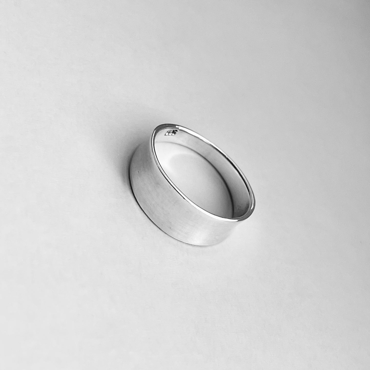 Sterling Silver Unisex Thin Concave Ring, Silver Band, Silver Rings, Wedding Bands