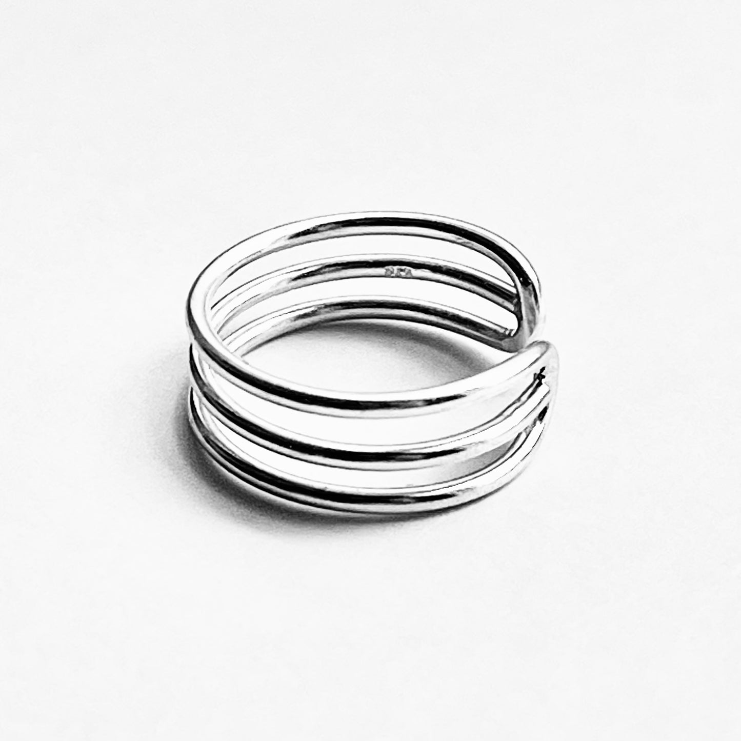 925 Sterling Silver Triple Band Cuff Toe Ring | Dainty & Stackable Silver Toe Ring