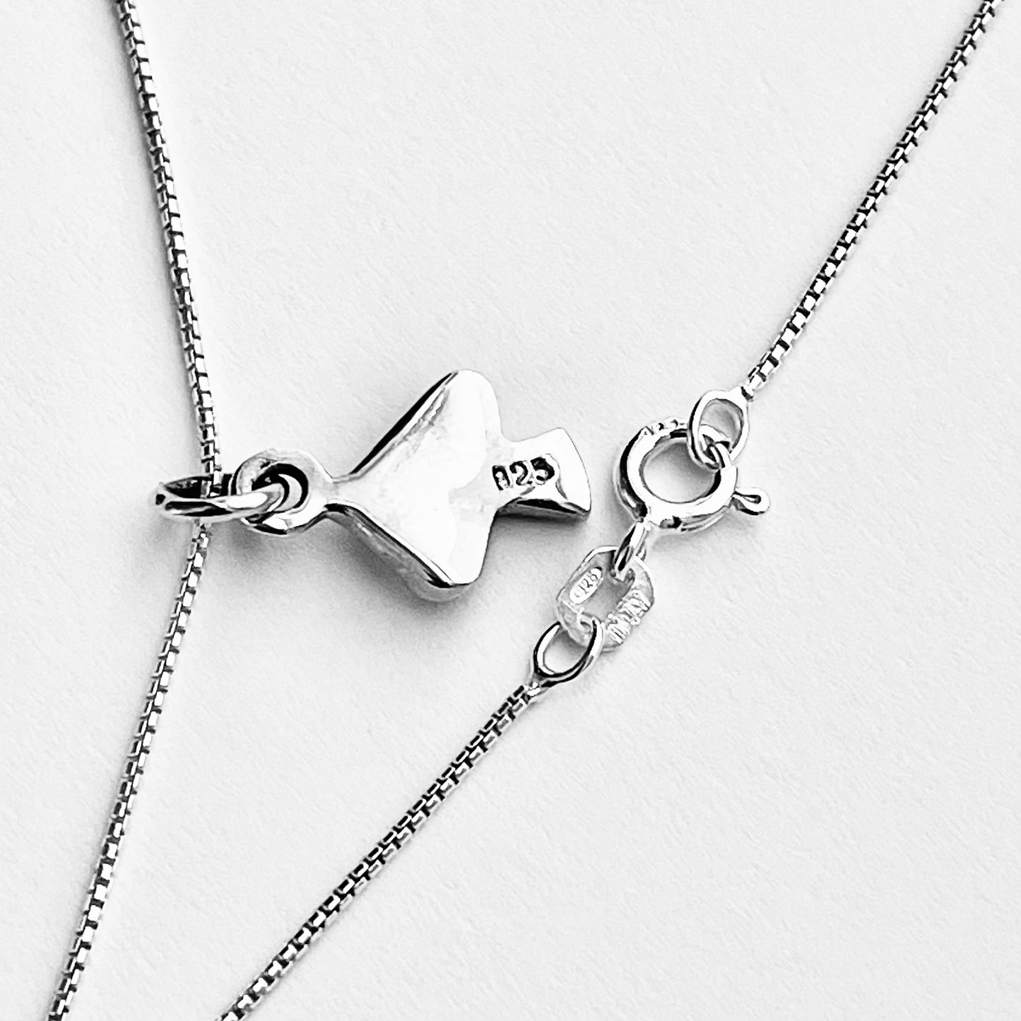 925 Sterling Silver Little Mushroom Necklace | Fungus Pendant & Lucky Silver Chain