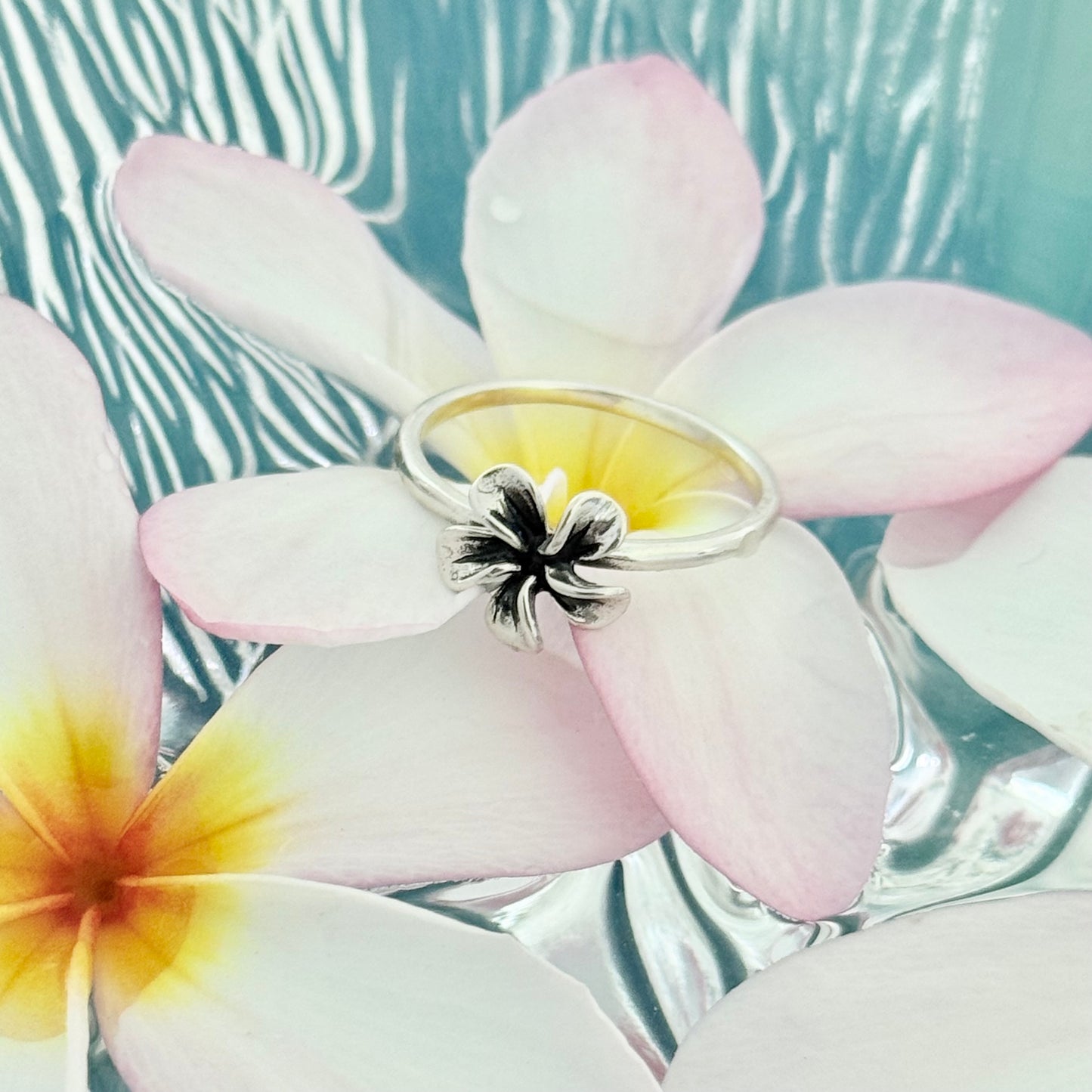 Sterling Silver Lily Flower Ring | Floral Rings, Hawaii Jewelry