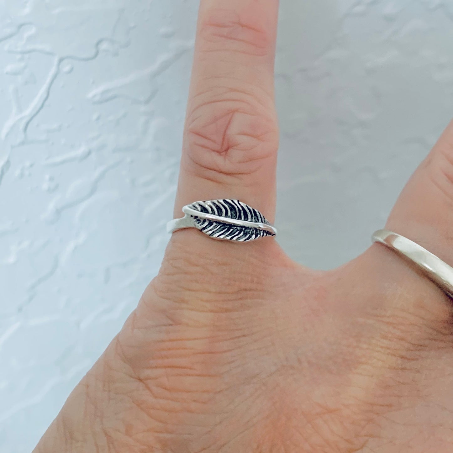 925 Sterling Silver Feather Toe Ring | Angel Wing Dainty Ring
