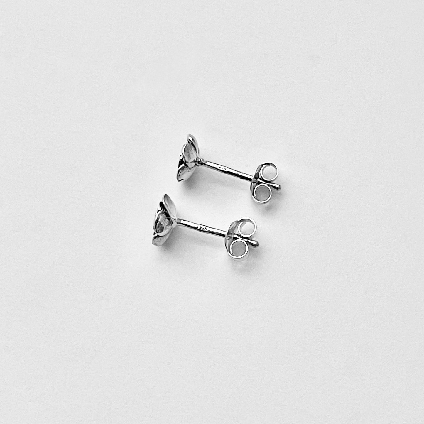 Sterling Silver Rose Stud Earrings, Flower Earring, Love Roses, Floral Jewelry