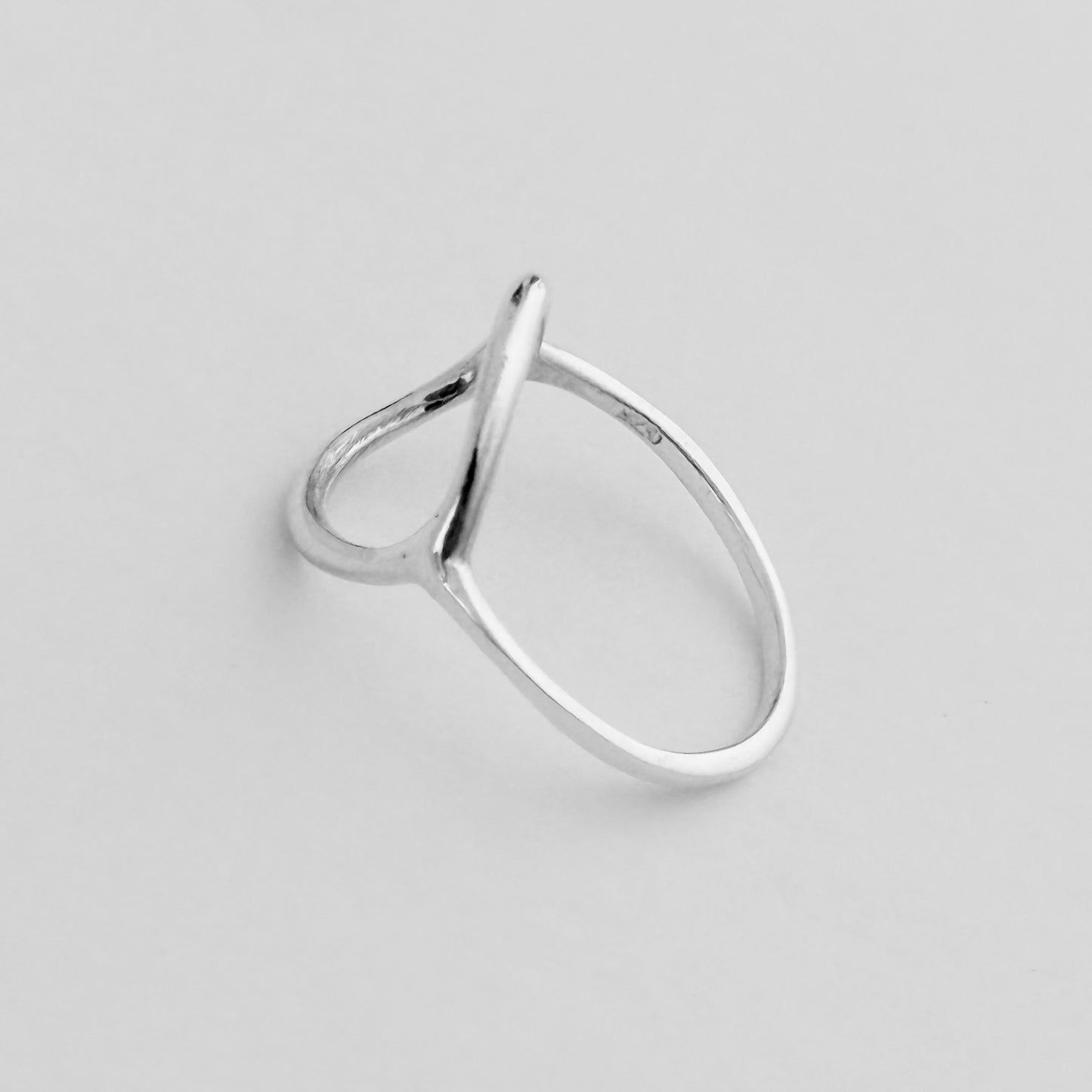 925 Sterling Silver Large Thin Open Circle Ring | Circle of Life & Halo Jewelry