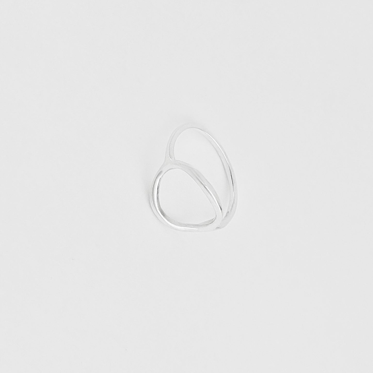 925 Sterling Silver Large Thin Open Circle Ring | Circle of Life & Halo Jewelry