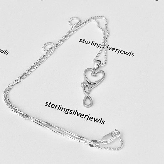 Sterling Silver CZ Diaphragm Heart Stethoscope Necklace, Doctor Necklace, Nurse Necklaces