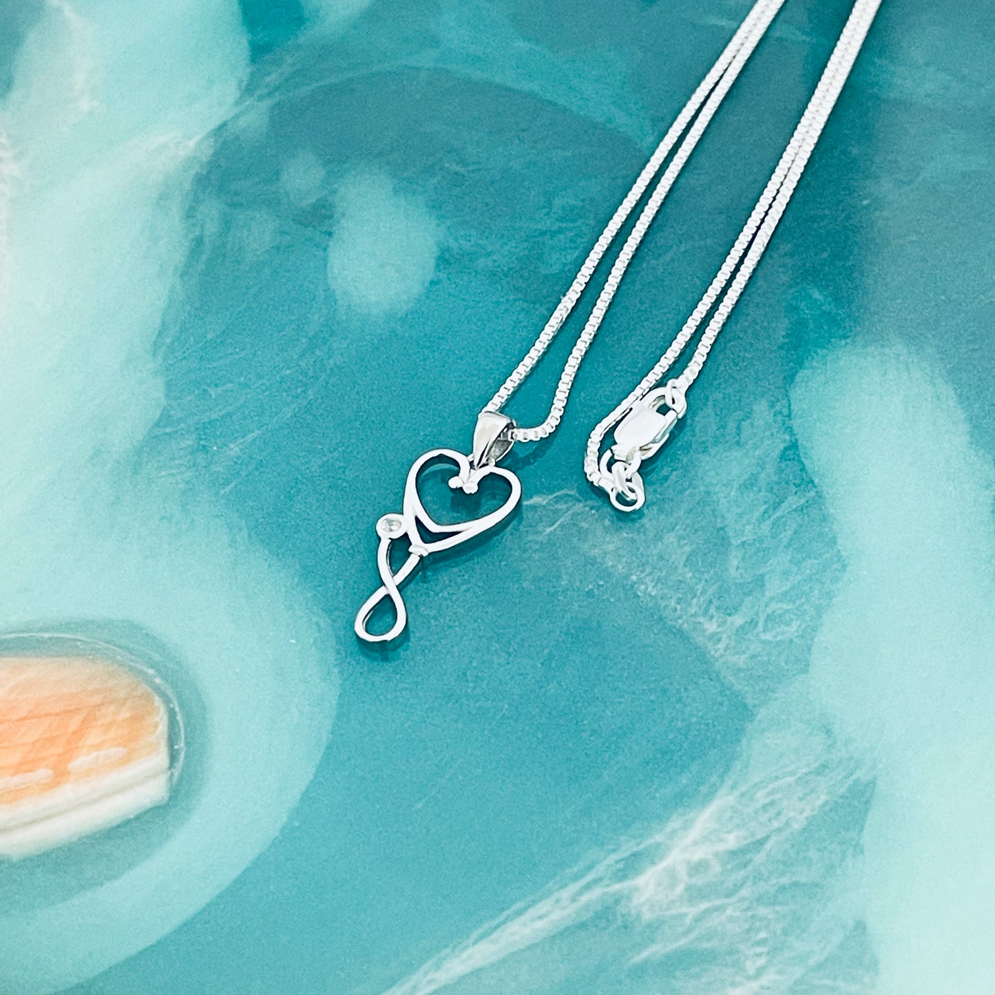925 Sterling Silver Heart Stethoscope Necklace | Doctor Nurse Medical Silver Pendant Chain