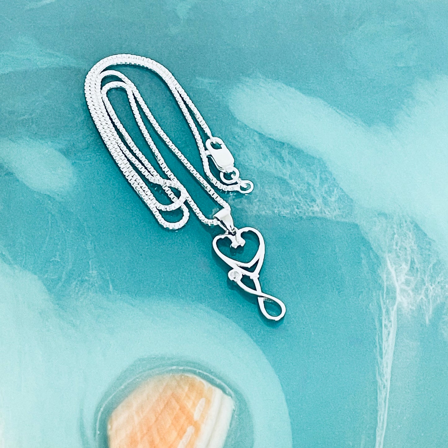 925 Sterling Silver Heart Stethoscope Necklace | Doctor Nurse Medical Silver Pendant Chain