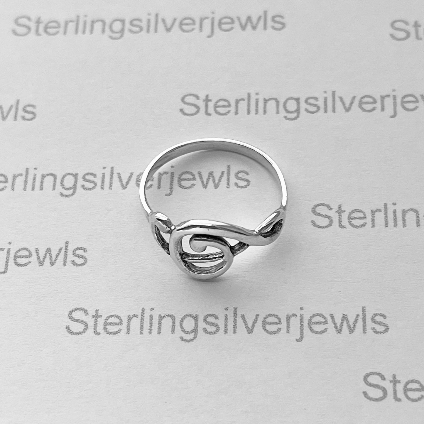 Sterling Silver Sideway Clef Note Ring, Singer Ring, Notes Silver Rings, Musician Ring