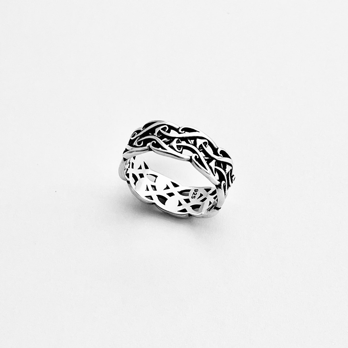 Sterling Silver Baby Mushroom Band Ring, Unisex Wedding Band, Fungus Vegetables