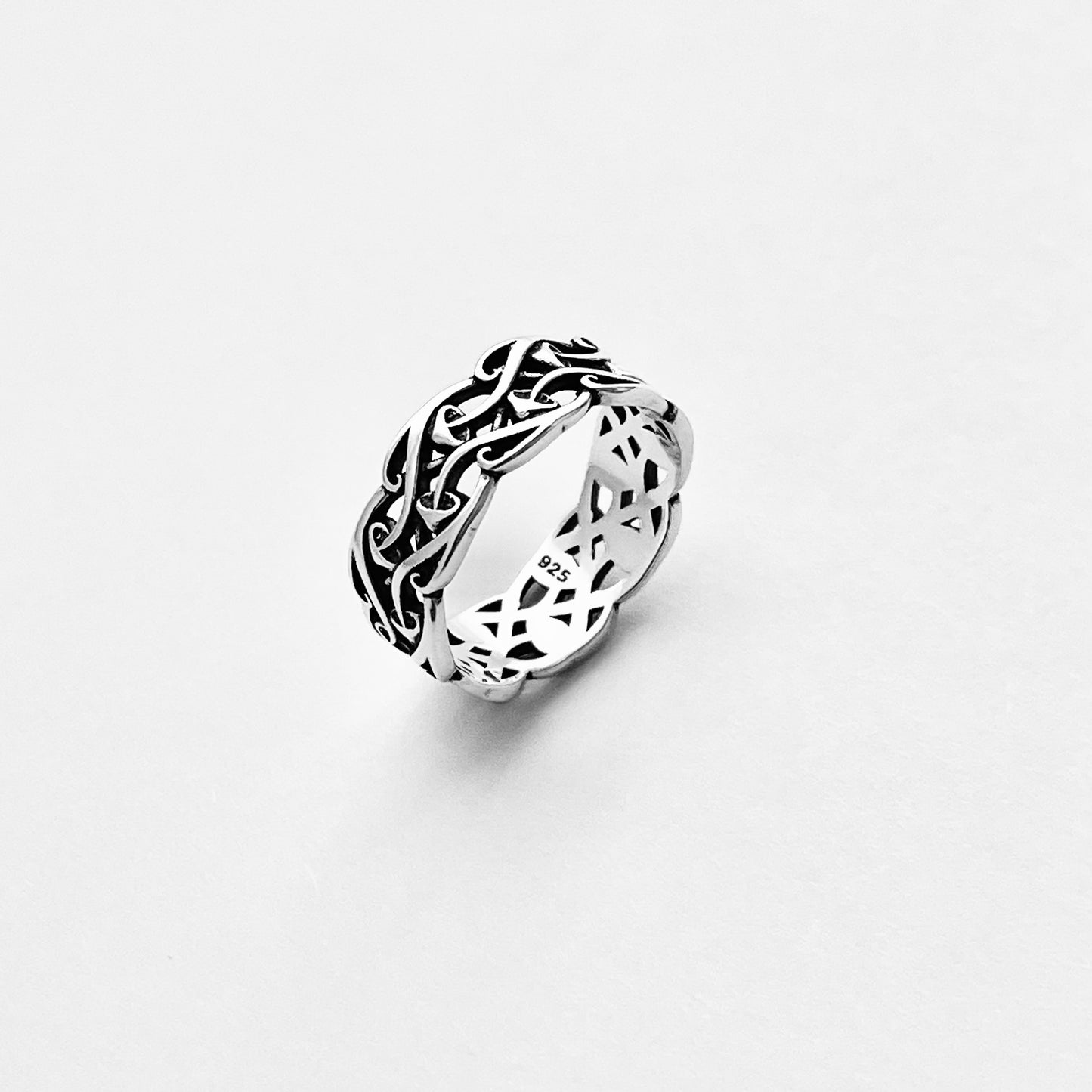 Sterling Silver Baby Mushroom Band Ring, Unisex Wedding Band, Fungus Vegetables