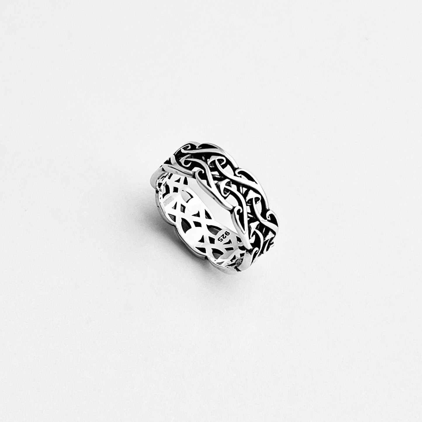 Sterling Silver Baby Mushroom Band Ring, Unisex Wedding Band, Fungus Vegetables