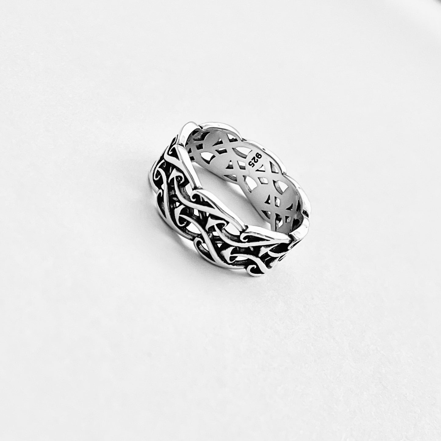 Sterling Silver Baby Mushroom Band Ring, Unisex Wedding Band, Fungus Vegetables