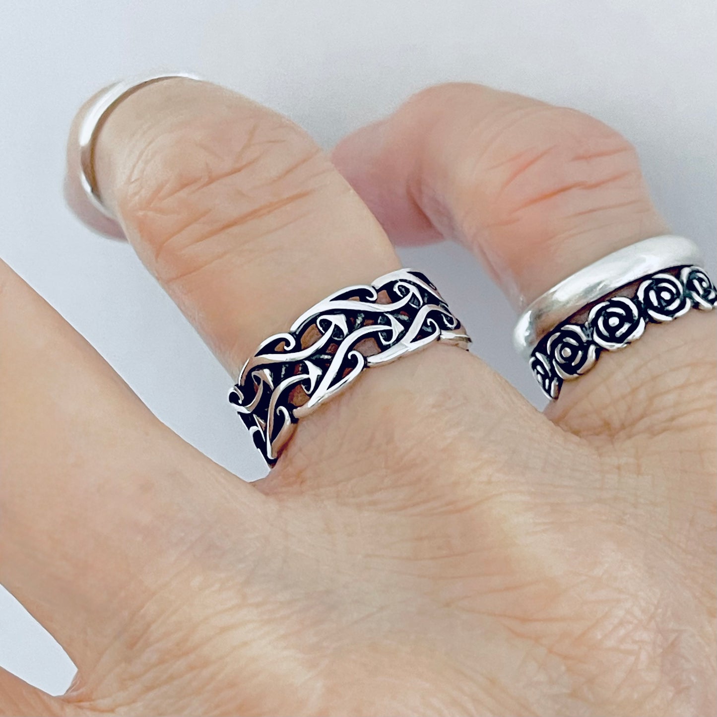 Sterling Silver Baby Mushroom Band Ring, Unisex Wedding Band, Fungus Vegetables