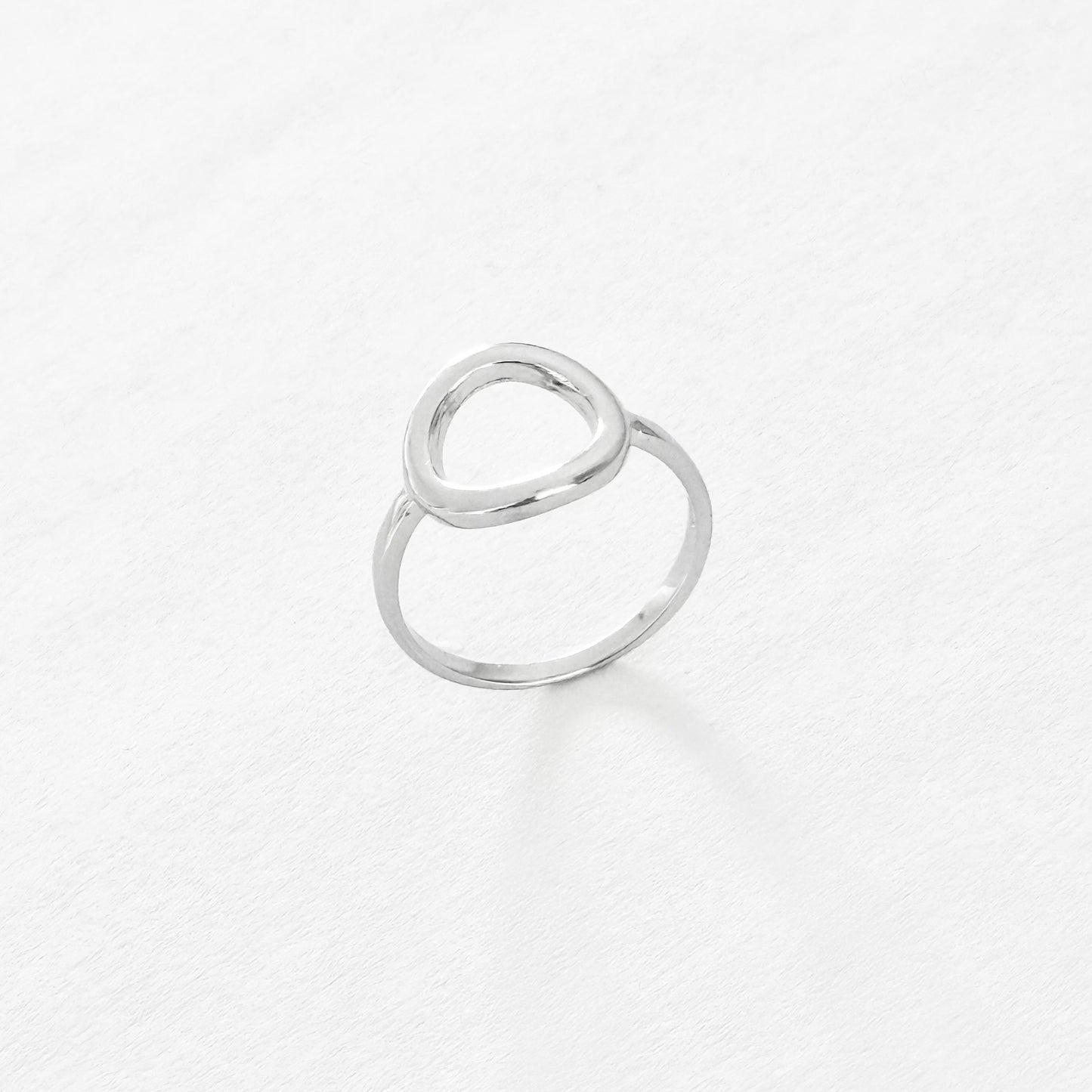 925 Sterling Silver Statement Open Circle Ring | Circle of Life Halo Infinite Rings