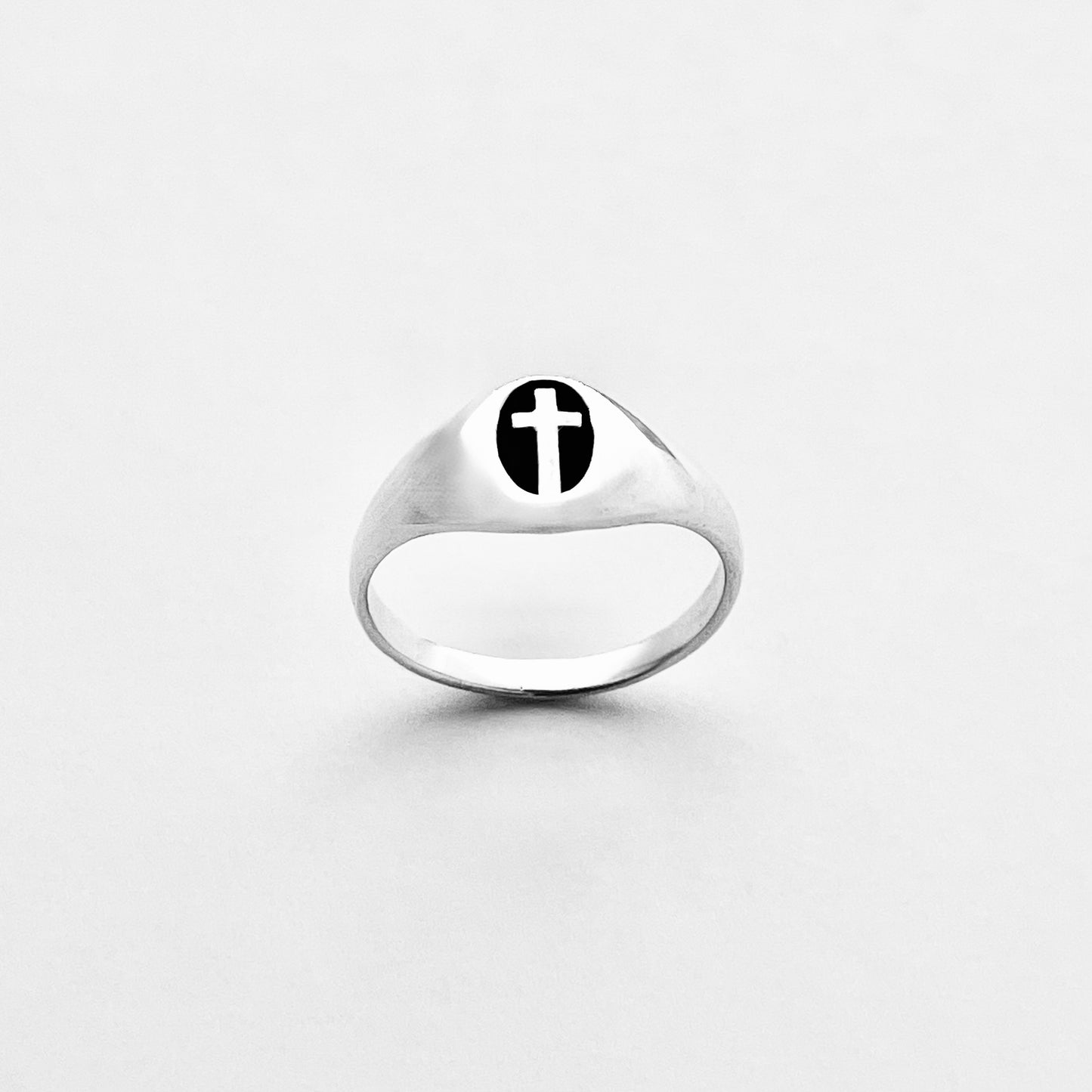925 Sterling Silver Unisex Cross Ring | Statement Religious Silver Rings