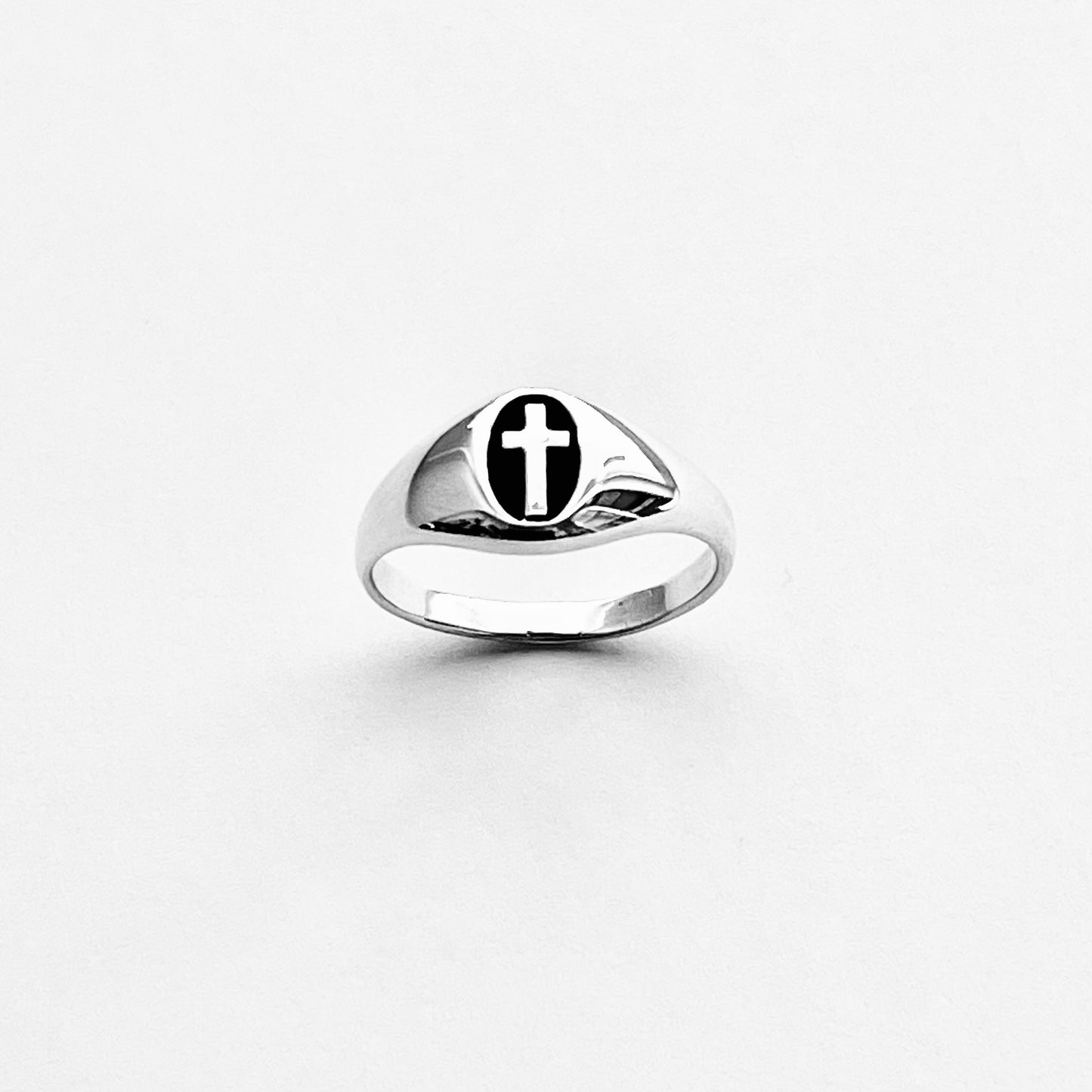 925 Sterling Silver Unisex Cross Ring | Statement Religious Silver Rings