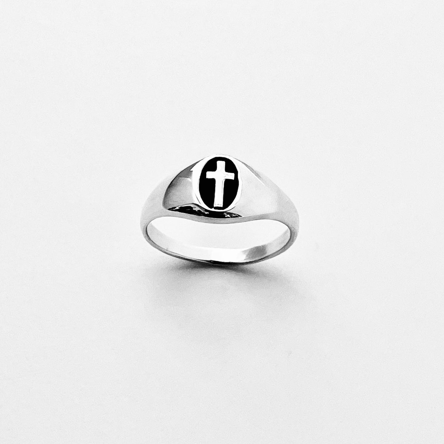 925 Sterling Silver Unisex Cross Ring | Statement Religious Silver Rings