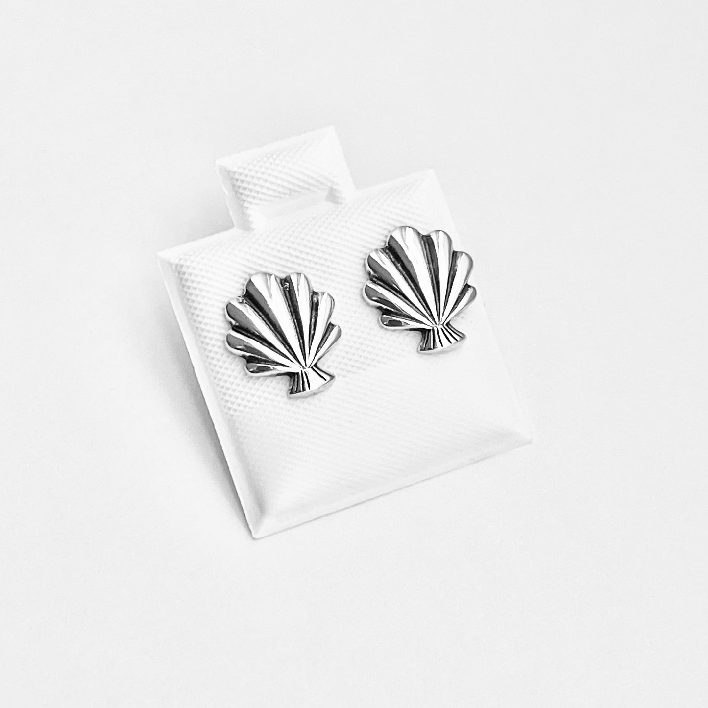 925 Sterling Silver Seashell Stud Earrings | Beach & Ocean Inspired Jewelry