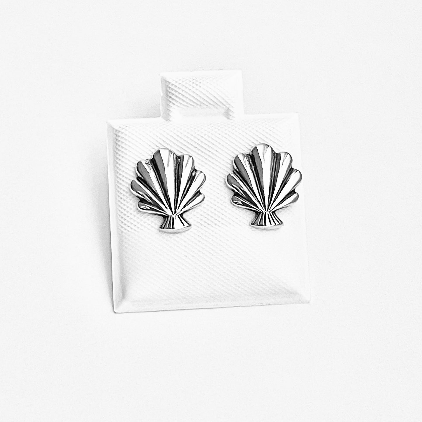 925 Sterling Silver Seashell Stud Earrings | Beach & Ocean Inspired Jewelry