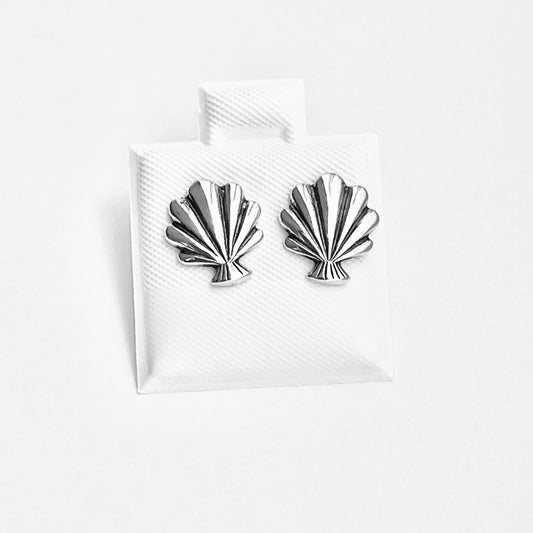 Sterling Silver Seashell Earring, Stud Earrings, Star Earring, Beach Shells